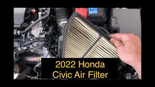 2022 Honda Civic Air Filter Change [upl. by Hardan51]