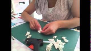 DIY Brochebarette fleur en tissu facile [upl. by Eido]