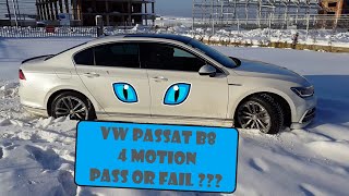 B8 Passat 4 Motion vs Snow Pass or Fail [upl. by Aicilak]