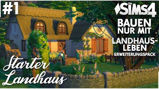 LandhausLeben Starter Haus 1 mit Teich 💚 Bauen nur mit Die Sims 4 LandhausLeben Erweiterungspack [upl. by Demahom504]