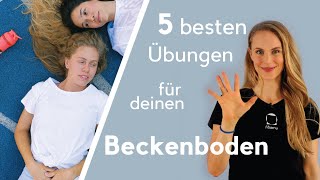 5 Übungen für den Beckenboden  besser als Kegel [upl. by Yremrej]