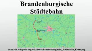 Brandenburgische Städtebahn [upl. by Pirri]