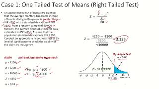 03 Case Studies One Tailed and two tailed tests [upl. by Pellegrini]