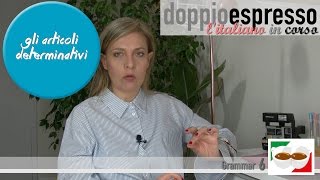 Gli articoli determinativi  Impariamo l’italiano  A1 level  italian lesson  6 [upl. by Alurd]