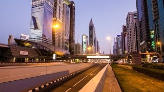 Emirates Towers Metro Station  Dubai United Arab Emirates  4K Timelapse [upl. by Jarid]