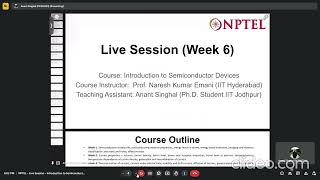 noc24 EE99  Introduction to Semiconductor Devices  NPTEL  Week 6 [upl. by Cathey]