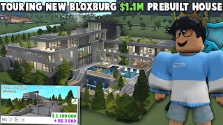 TOURING the NEW 11M BLOXBURG UPDATE PREBUILT MODERN HOUSE [upl. by Norab]