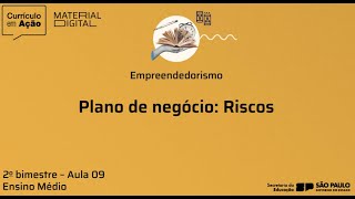 Plano de negócio Riscos  Empreendedorismo [upl. by Asel528]