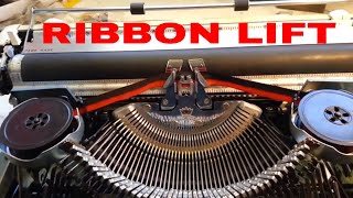 Smith Corona Classic Galaxie Typewriter Ribbon Lift Install Arm Adjustment Squeeze Style [upl. by Brause]