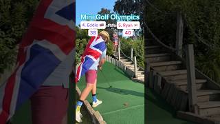 Hole 16 Round 1  4 Eddie 🇬🇧 vs 5 Ryan 🇯🇵 Mini Golf Olympics minigolf [upl. by Aneda73]