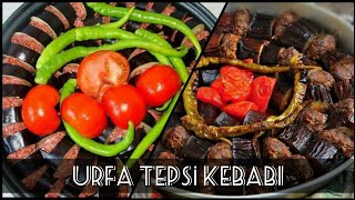 Urfa Tepsi Kebabı Nasıl Yapılır  Turkish meat cooking techniques tray kebab [upl. by Eellek]