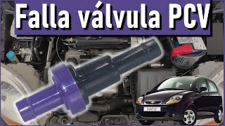 Falla válvula PCV en Chevrolet Matiz  Spark  Ralenti tarda en bajar  Motor revolucionadoTutorial [upl. by Iuqcaj303]