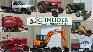 Online Summer Equipment Auction Results with Schneider Auctioneers [upl. by Hanah]