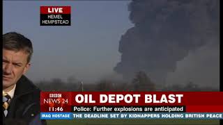 Buncefield Oil Depot Disaster  BBC News 24  11122005  1130am [upl. by Ragan]