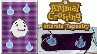 Making an Animal Crossing Intarsia Tapestry Crochet  Make Both Sides Clean Part 1 [upl. by Ijic123]