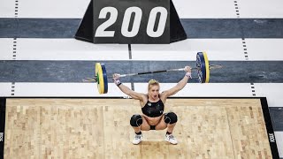 Annie Thorisdottirs Shocking 200lb Snatch [upl. by Nnahtebazile147]