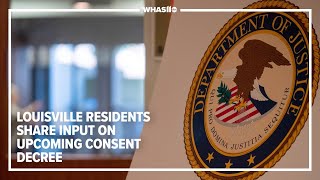 Department of Justice holds public input session in Louisville on consent decree [upl. by Aynuat]