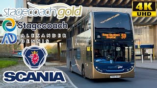 Stagecoach Gold Lancashire 3 Preston Bus Stn to Penwortham Kingsfold ADL Enviro400 Scania N230UD [upl. by Eanrahs950]