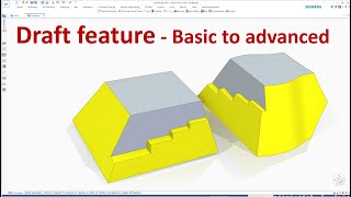 Solid Edge Tutorials 23  How to use Draft feature  Basic to Advanced [upl. by Nagah72]