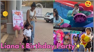 Debina’s daughter lianna’s bday Set par sabki ladli hai ziana ❤️🧿 [upl. by Reilamag]