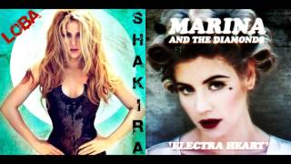 Shakira MARINA  Living DeadShe Wolf Mashup [upl. by Oeniri]