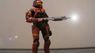 Test stopmotion Halo 3 figure [upl. by Atnicaj]