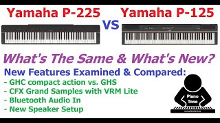 Yamaha P225 vs P125 Whats New [upl. by Aonian]