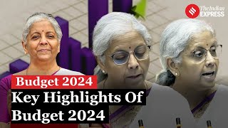 Union Budget 202425 Key Highlights And Major Announcements In First Budget Of Modi’s Third Term [upl. by Tennies840]