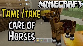 How to Tame and Take Care of a Horse in Minecraft [upl. by Hnilym]