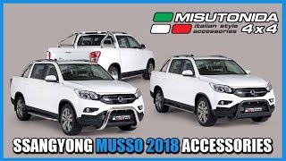 Misutonida 4x4 Italy Ssangyong Musso 2018 accessories [upl. by Gniw596]