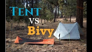 Tent Vs Bivy  Whats the Best Shelter for You [upl. by Tezzil]