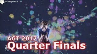 Merrick Hanna Best Dance w Judges Comments quotBest Actquot Quarter Finals Americas Got Talent 2017 Live [upl. by Lodge529]