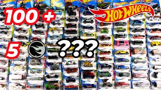 UNBOXING 105 🤯🔥 Hot Wheel MADNESS Opening 100 Hot wheels  5 Treasure Hunts [upl. by Roshelle]