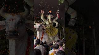 Parel cha samrat Ganeshji sitting on Nandi in shiv avtar aagman ganeshchaturthi shivstotram short [upl. by Charron]