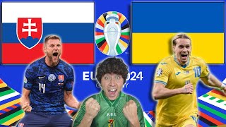 🔴ESLOVAQUIA 1 vs 2 UCRANIA EN VIVO  REACCIÓN DE BOLIVIANO A LA EUROCOPA 2024🔴 [upl. by Yerhcaz]