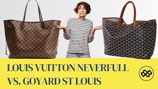 Goyard Vs Neverfull  Louis Vuitton Neverfull MM  Goyard Tote  Goyard Saint Louis GM [upl. by Adnicul]