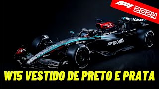 W15 PRETO E PRATA E A ÚLTIMA CHANCE DE HAMILTON NA MERCEDES FÓRMULA 1 2024 [upl. by Ilyah]