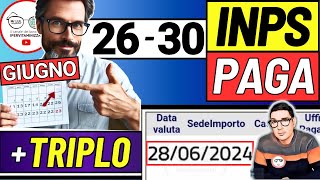 Inps PAGA 26  30 GIUGNO ➜ ANTICIPO DATE PAGAMENTI ASSEGNO DI INCLUSIONE ASSEGNO UNICO BONUS SFL [upl. by Darken115]