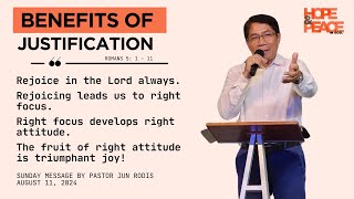 Message by Pastor Jun Rodis August 11 2024 [upl. by Annoval529]