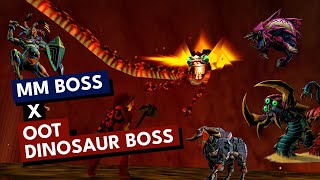 MM Boss battle x OOT Dinosaur boss battle themes remixmashup [upl. by Sualokin547]