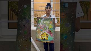 How to make abstract art acrylic painting [upl. by Gerdeen645]