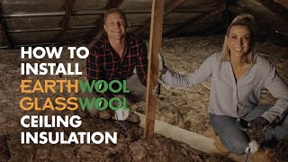 NZ DIY How to install Earthwool® glasswool ceiling insulation [upl. by Elolcin281]