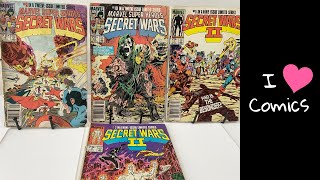 My Almost Coverless Comics  Marvel Collection  ft Secret Wars I amp II  I Just Love Comics [upl. by Gayelord]