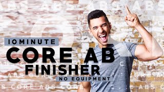 10 MINUTE CORE AB FINISHER HIIT WORKOUT  PMA FITNESS [upl. by Elleahcim]