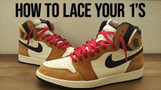 How to Lace Jordan 1s  The BEST Way to Loose Lace [upl. by Tillie190]