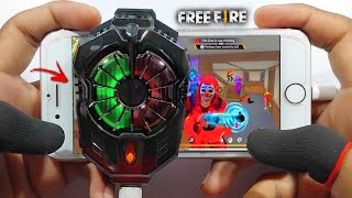 Iphone 6 Free Fire Gameplay ⚙️new cooling fan Free Fire max HUDDPI MACRO 1 gb ram🥶 [upl. by Nadine]