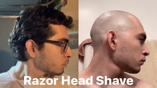 Razor Head Shave [upl. by Babbette190]