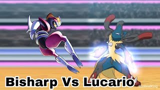 Bisharp Vs Lucario  Mega lucario Vs Kingambit  Pokemon Zee  pokemon warriors [upl. by Krystalle43]