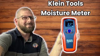 Review of Klein Tools Pinless Moisture Meter [upl. by Atinob373]