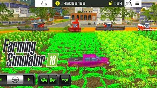 Farming simulator 18 new video one field 6 cropw grow and harvest msfarmingsimulator77 fs18fs22 [upl. by Hanshaw]